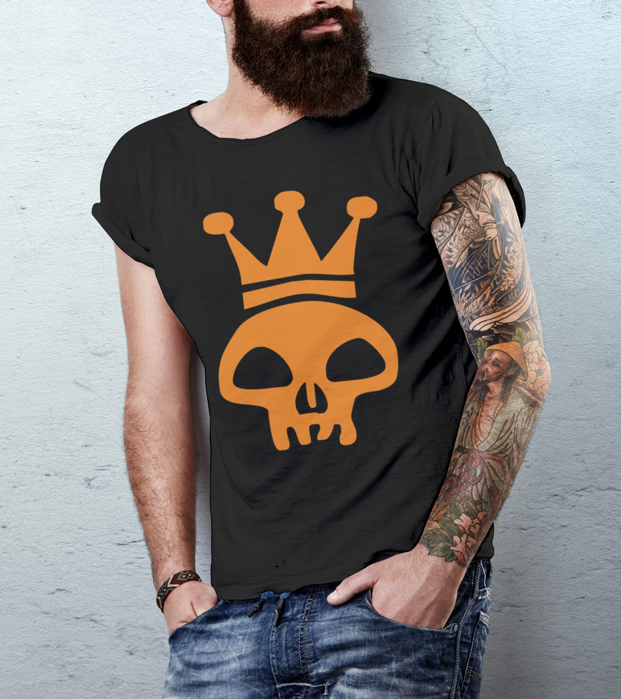 King Skull Crown Emo Club Pirate Dance Music Reggae T-Shirt