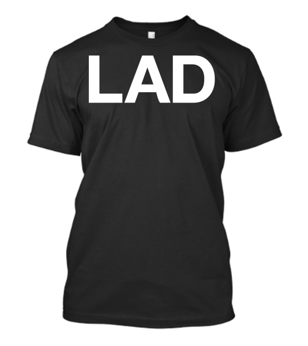 LAD Simple Bold Typography T-Shirt