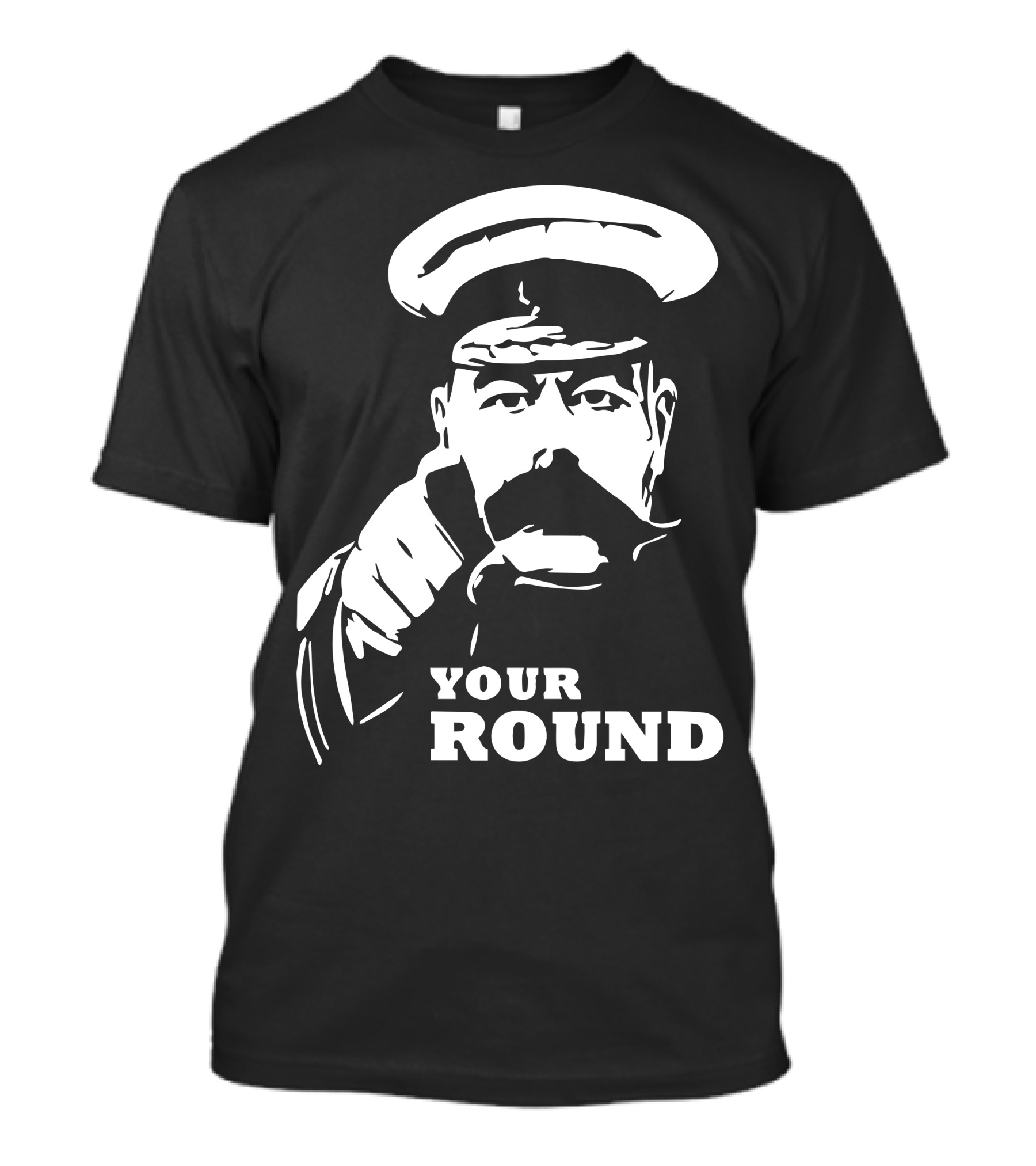 Kitchener Style Pointing Figure Your Round T-Shirt