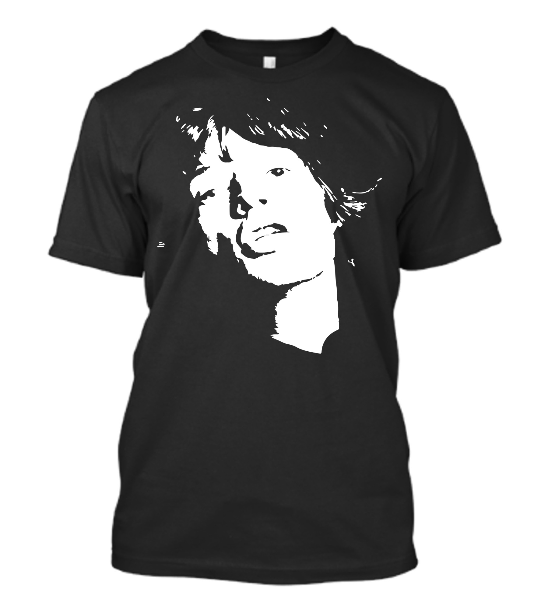 Mick Jagger Iconic Black And White Profile T-Shirt