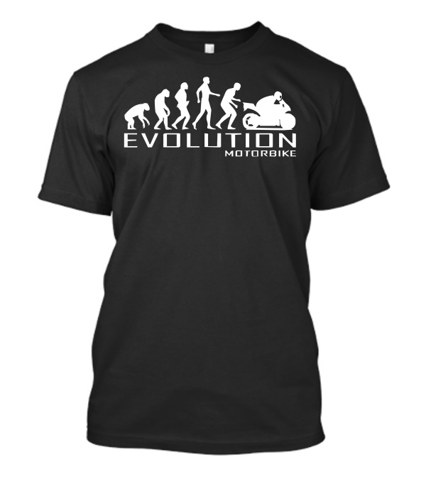 Evolution Motorbike Motorcycle Ape To Rider Transformation T-Shirt