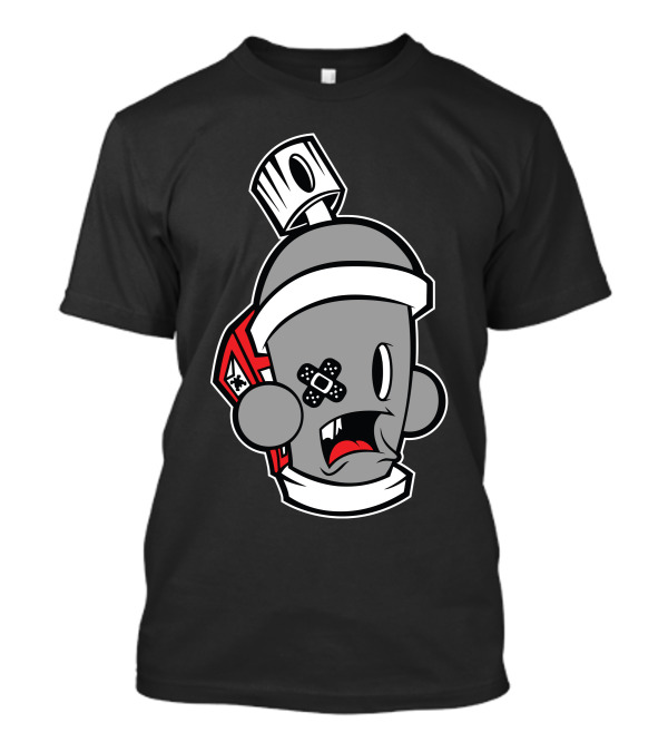 Aaahhh Bandaged Spray Can Cartoon Character T-Shirt