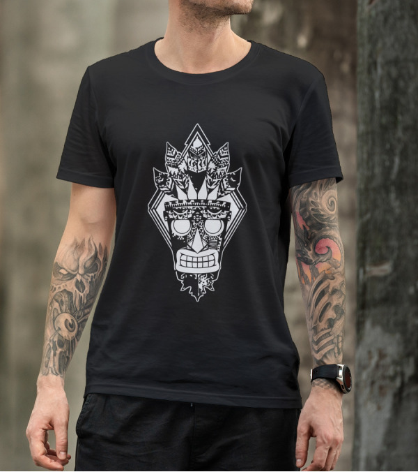 Aztec Mask Inspired Aku Aku T-Shirt