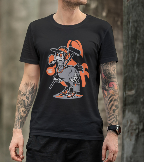 Cherry Hill Dodo With Paint Roller And Bucket Street T-Shirt
