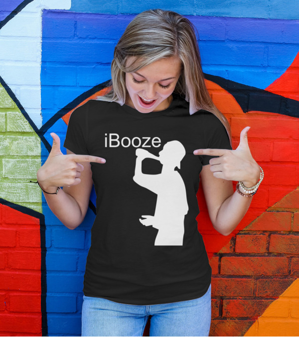 IBooze Drinking Silhouette T-Shirt