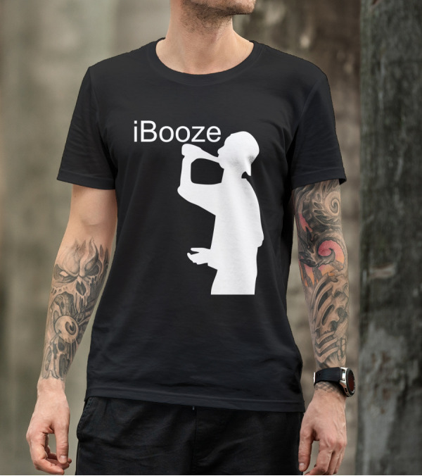 IBooze Drinking Silhouette T-Shirt