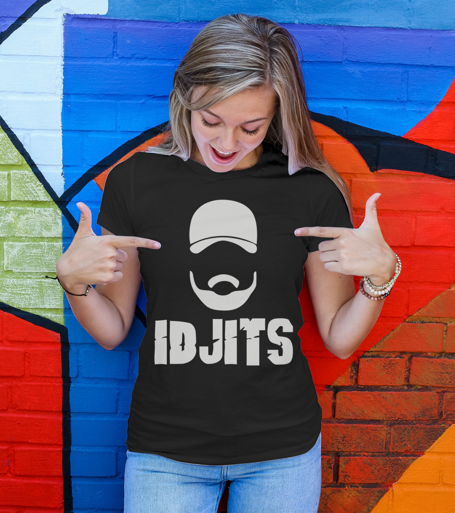 Idjits Trucker Hat Beard T-Shirt