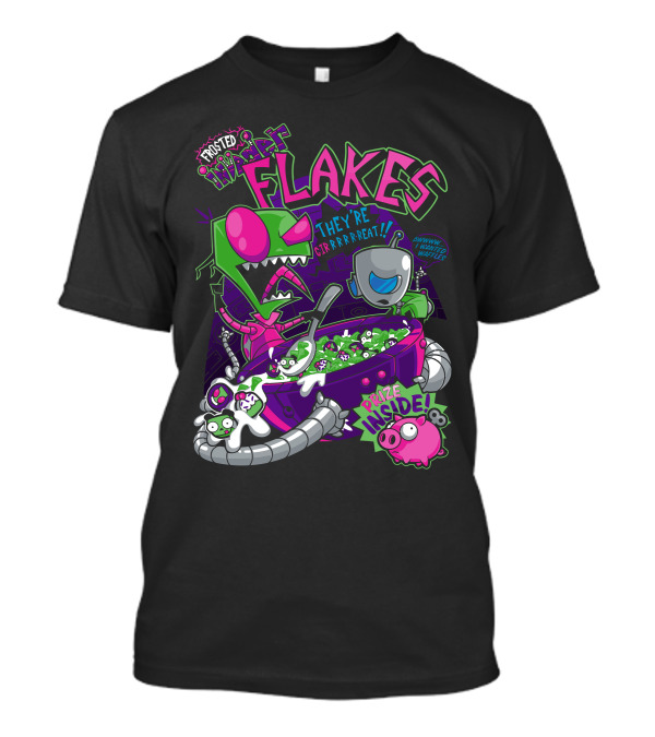 Frosted Invader Flakes Prize Inside They're GRRRREAT T-Shirt