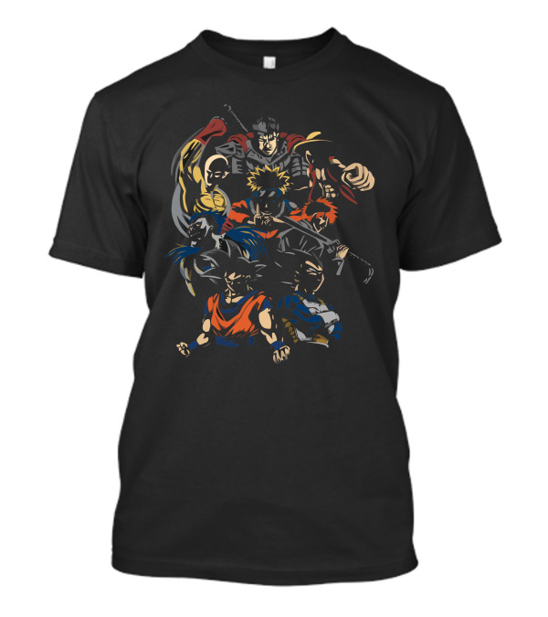 Invincible Anime Team Superhero Legends Unite T-Shirt