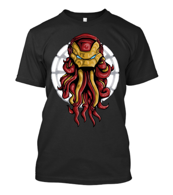 Iron Cthulhu Armor Fusion Iconic Mashup T-Shirt