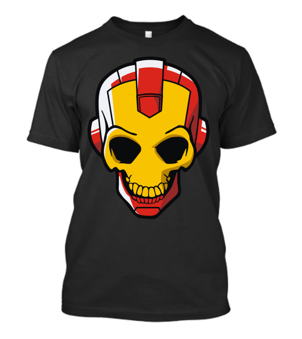 Iron Man Yellow Skull Helmet T-Shirt