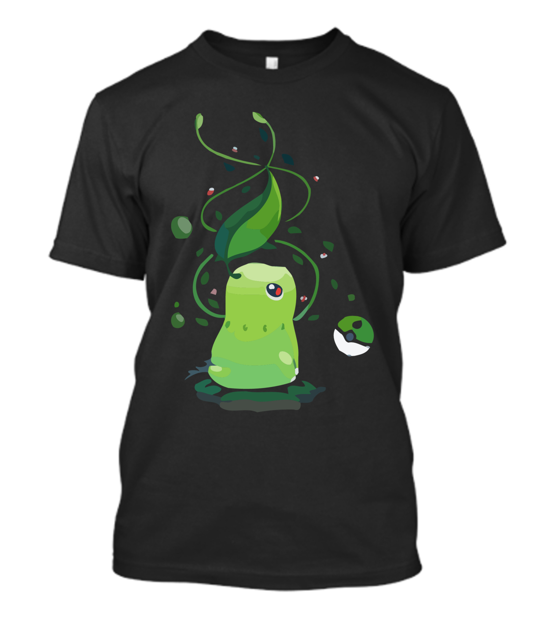 Pokémon Leaf Chikorita Poké Ball T-Shirt