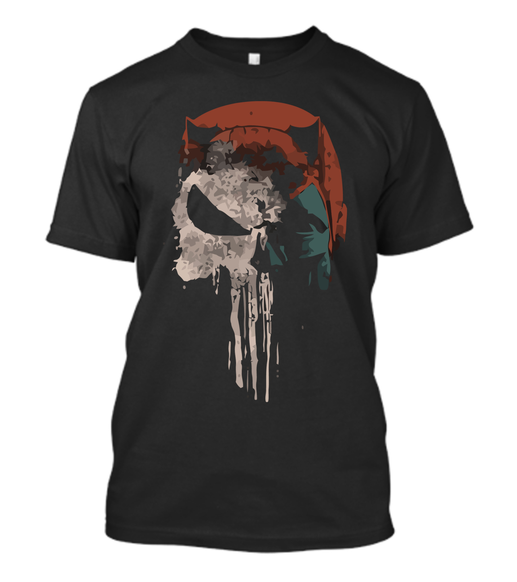 Punisher Daredevil Crossover Skull Iconic Fusion T-Shirt