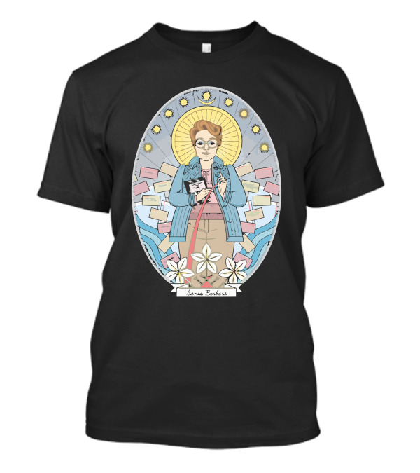 Santa Barbara Tribute With Floral Halo And Letters T-Shirt