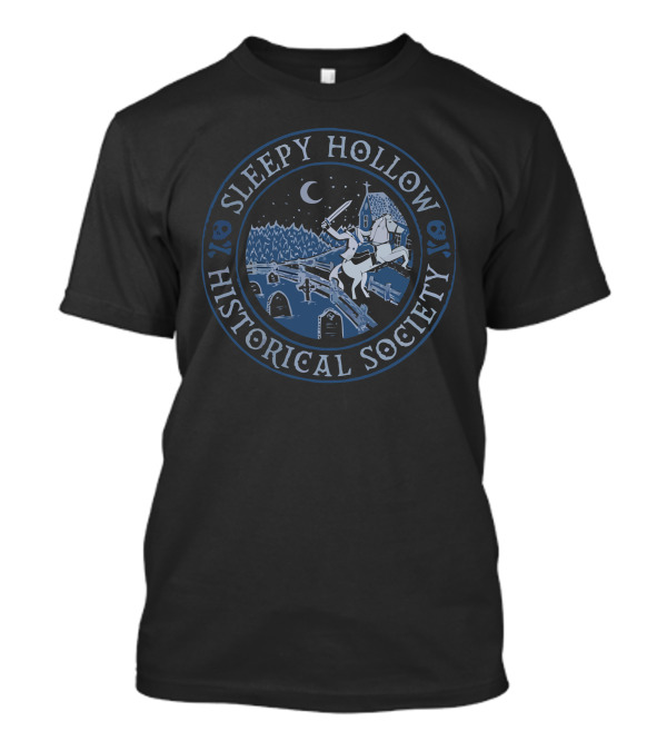 Sleepy Hollow Historical Society Headless Horseman Night Scene T-Shirt