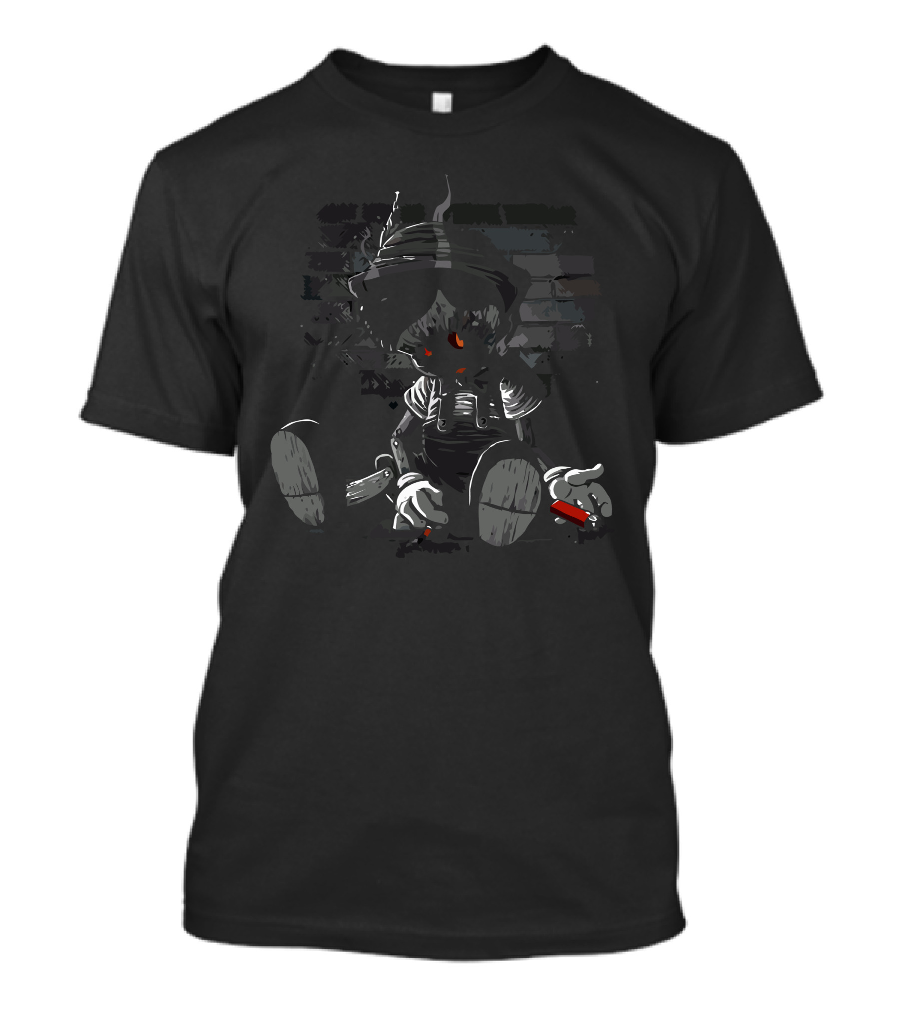 Smoking Kills Dark Puppet With Cigarettes And Brick Wall T-Shirt