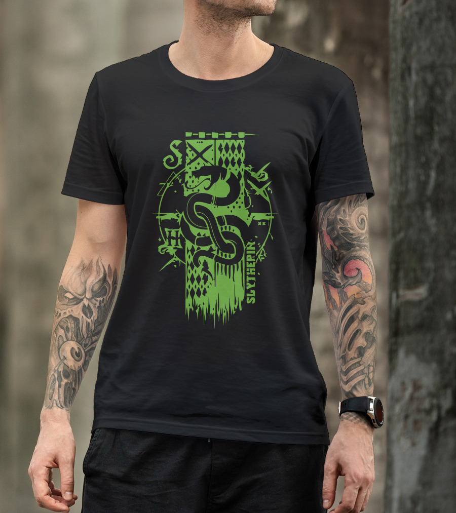 Slytherin Snake Crest Hogwarts House Emblem T-Shirt
