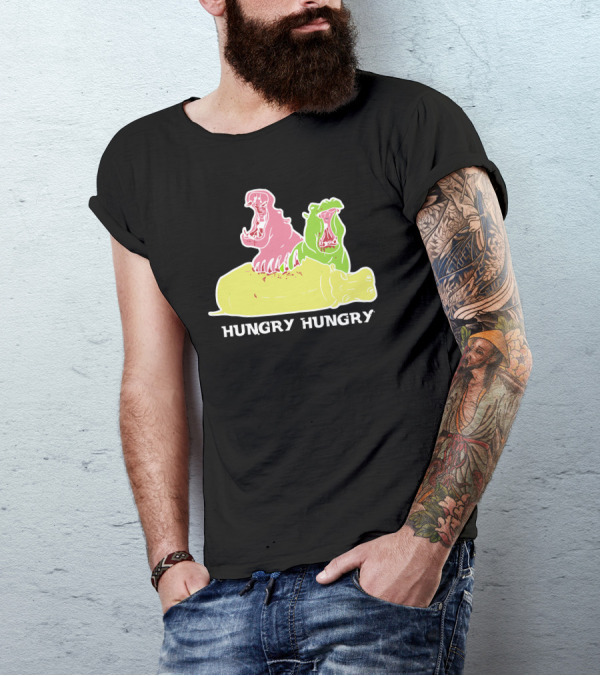 Hungry Hungry Hippos Burrito Mashup T-Shirt