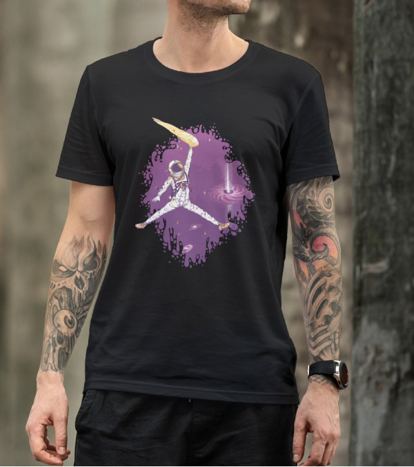 Space Jam Astronaut Jumping Through Cosmos T-Shirt