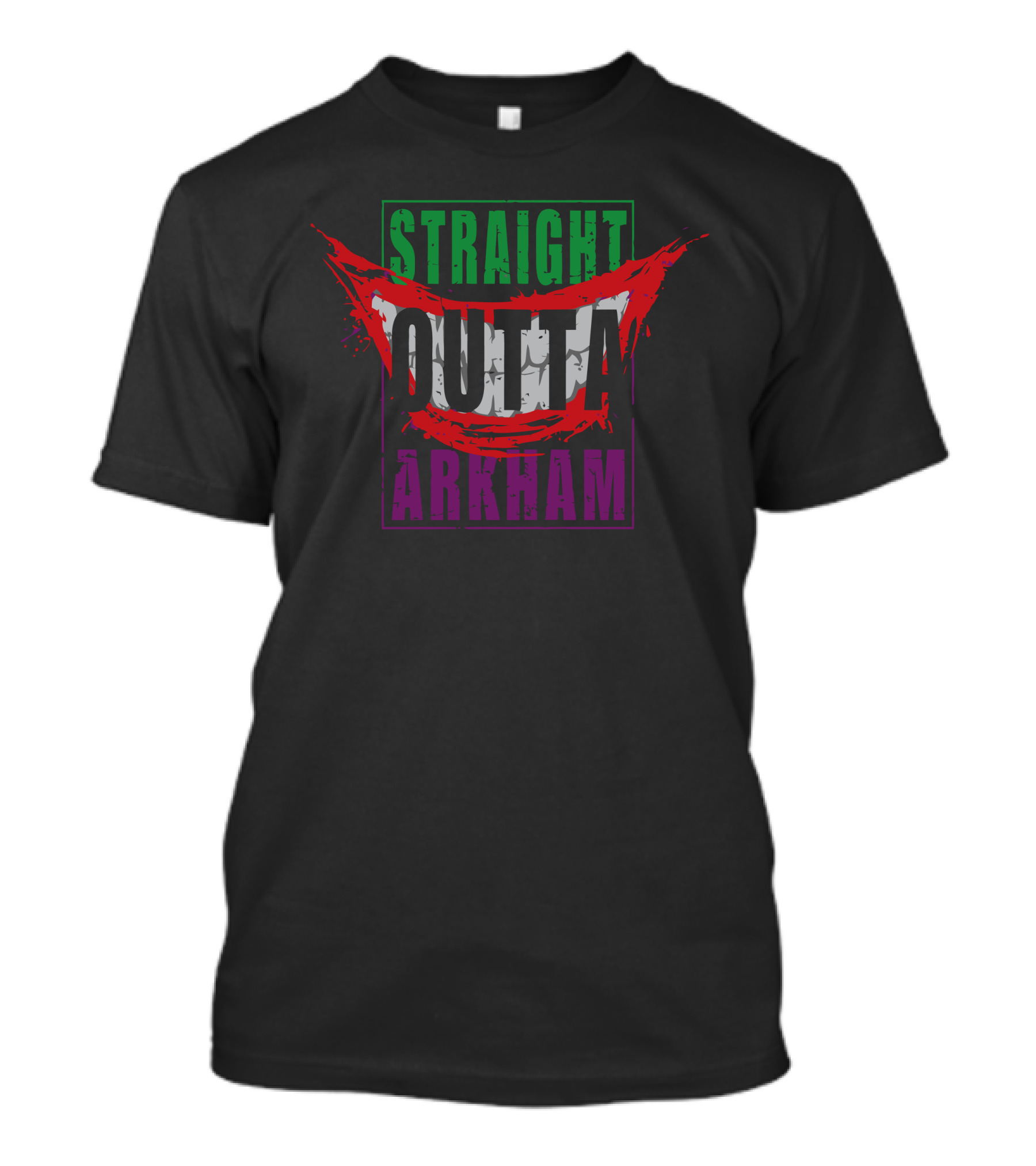 Straight Outta Arkham Joker Smile T-Shirt
