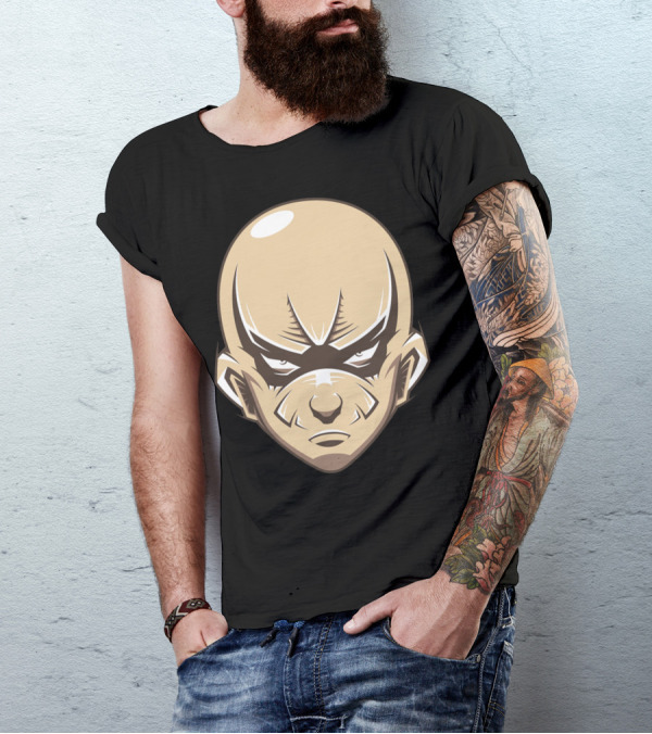Avatar The Last Airbender Saitama Crossover Mashup Face T-Shirt