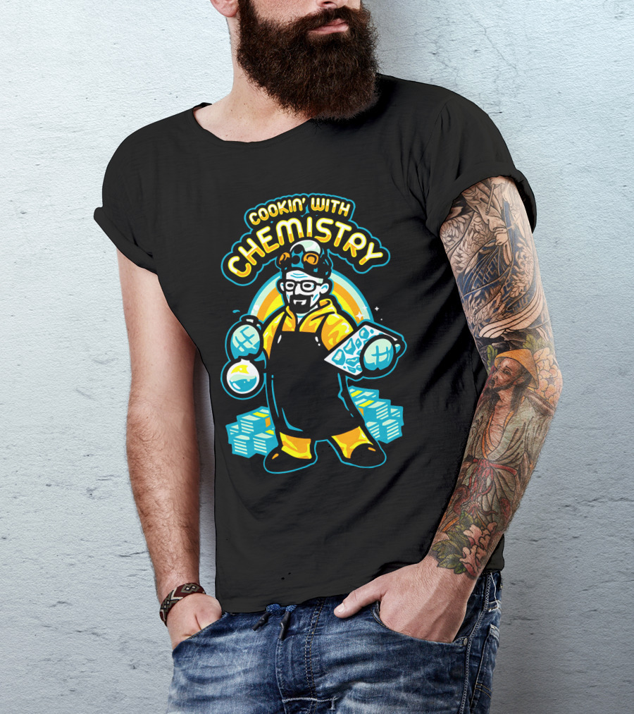 Cookin' With Chemistry Heisenberg Beakers And Cash T-Shirt