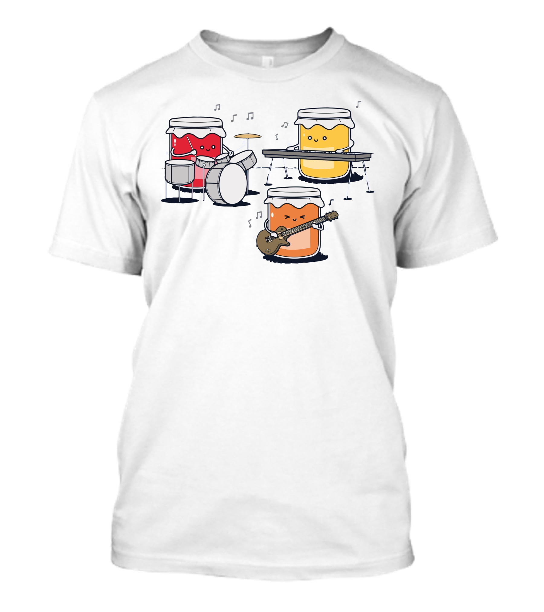Jam Session Musical Jams With Drums Keyboard And Guitar T-Shirt