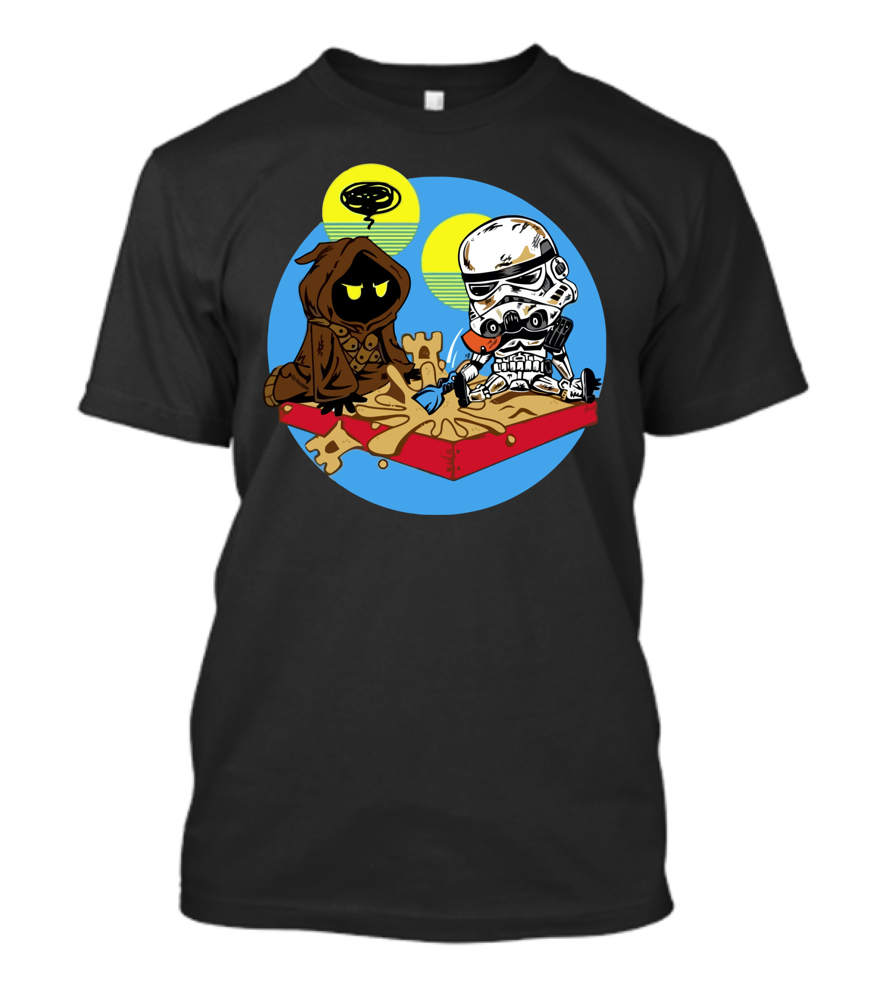 Jawa Vs Sandtrooper Sandbox Showdown T-Shirt
