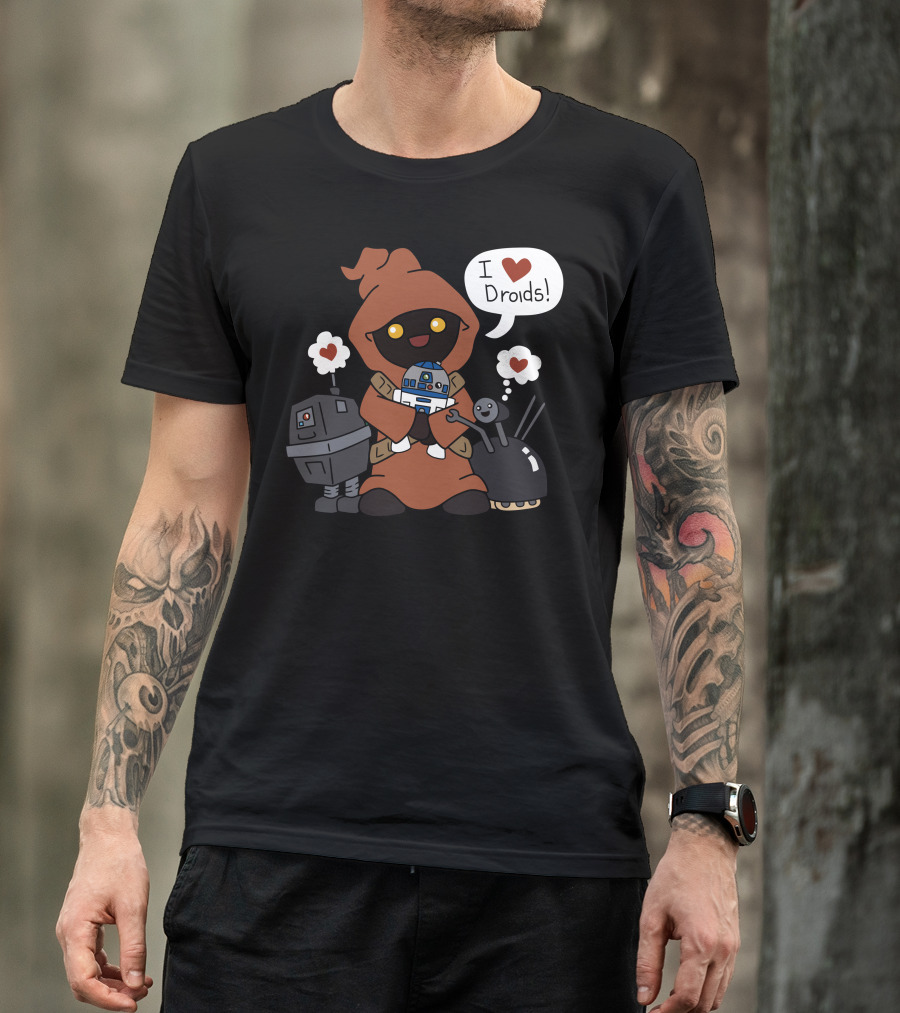 Jawas Love I Heart Droids T-Shirt