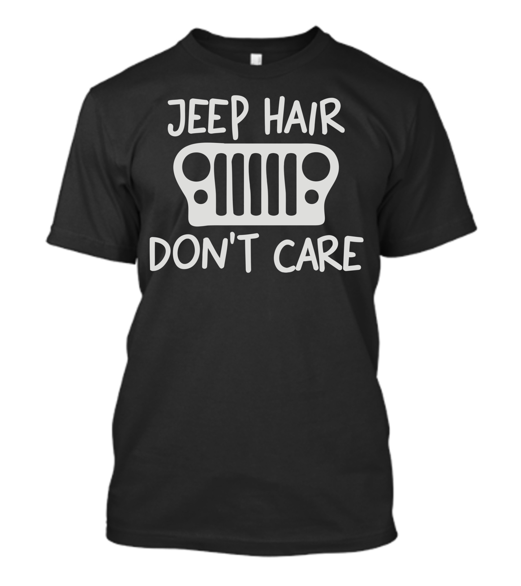 Jeep Hair Don't Care Front Grille T-Shirt