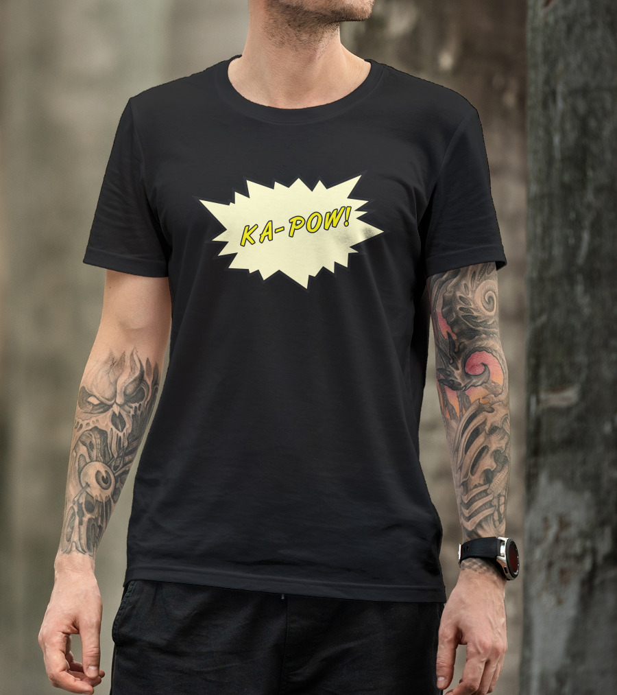 KA-POW Comic Style Burst Expression T-Shirt