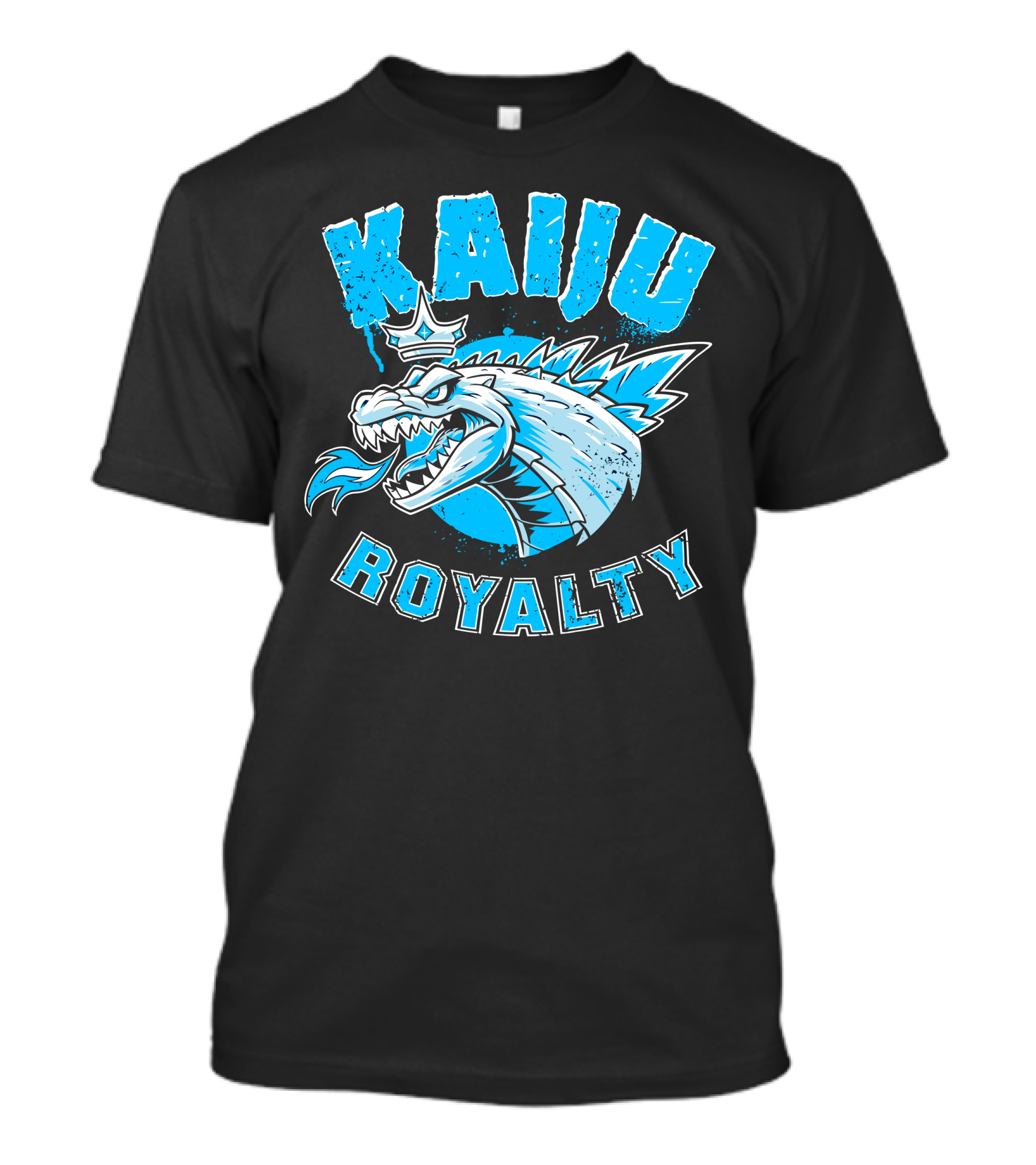 Kaiju Royalty Monster King Blue Crown T-Shirt