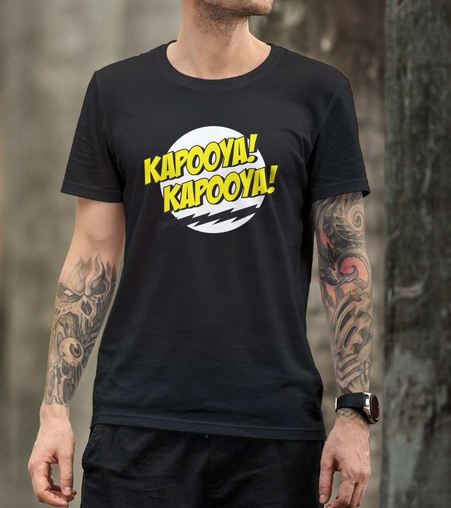 KAPOOYA KAPOOYA Comic Style Text With Lightning Bolts T-Shirt