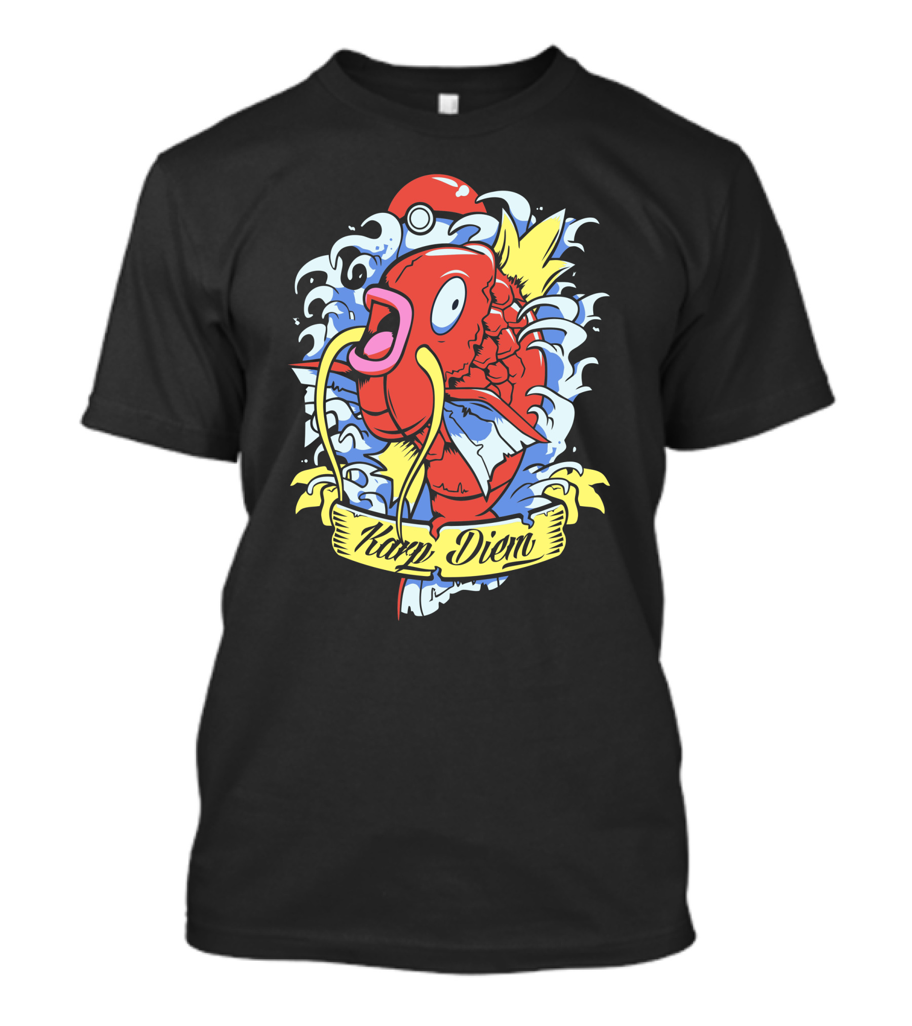 Karp Diem Magikarp Water Waves Pokéball T-Shirt