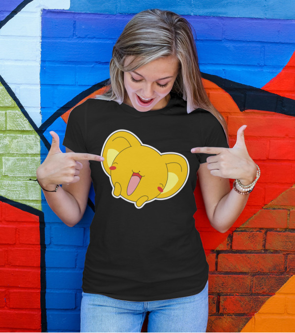 Kero Smile Yellow Cute Character Face Tongue Out T-Shirt