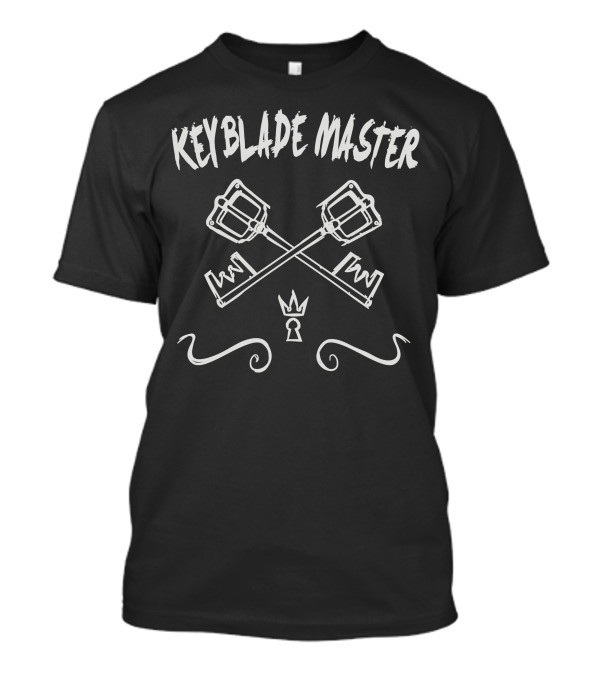 Keyblade Master Crossed Key With Crown And Keyhole T-Shirt