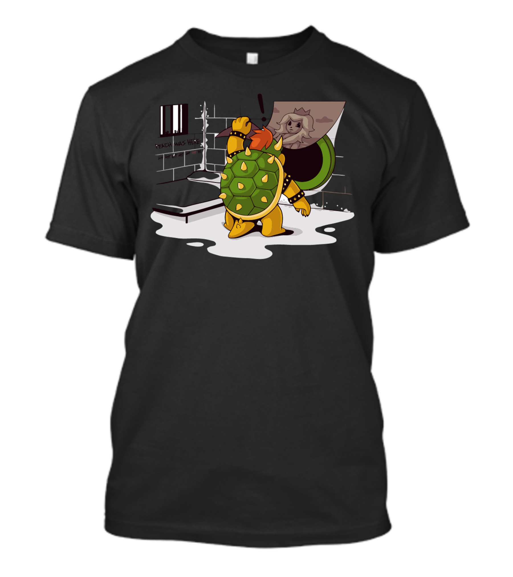 Kingdom Redemption Escape Plan Bowser And Princess In Sewer Pipe T-Shirt