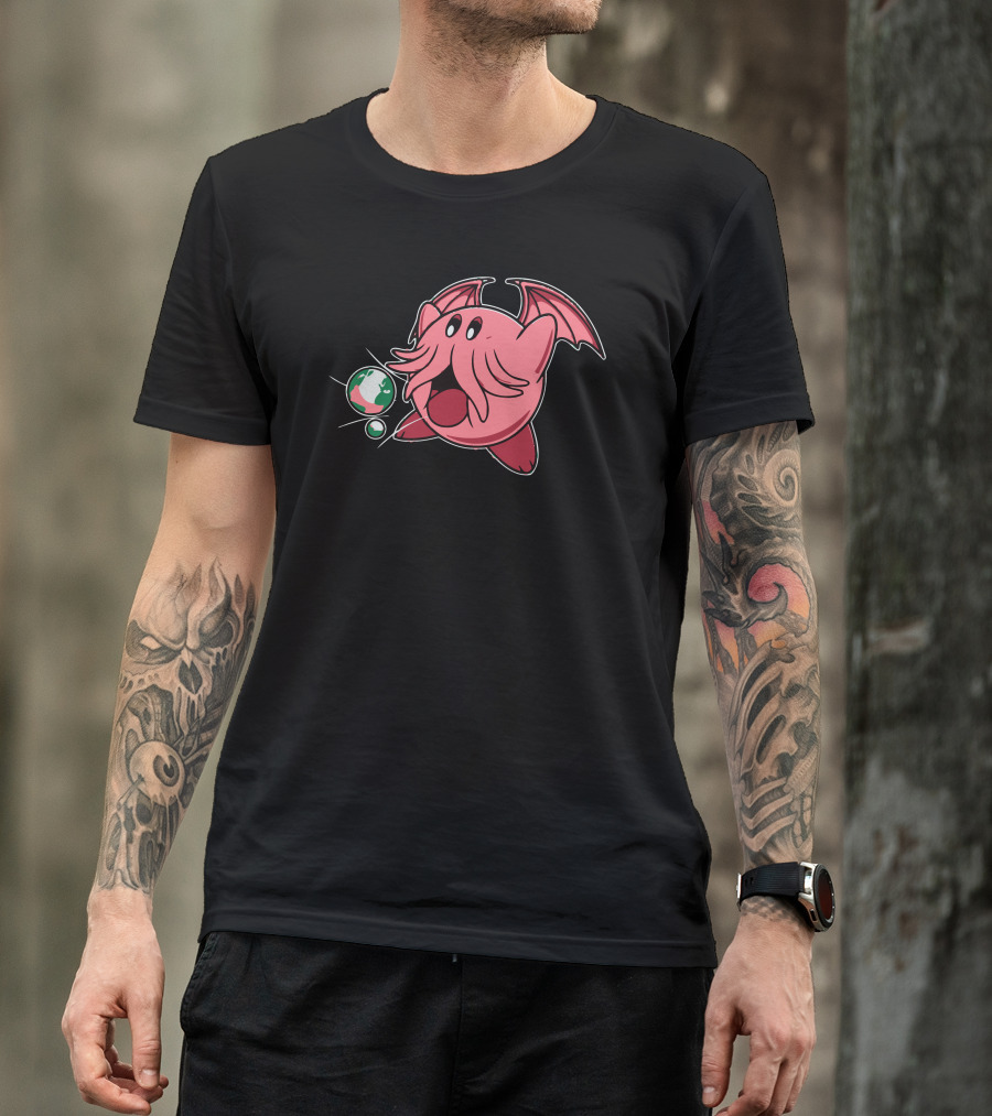 Kirbythulhu Eldritch Creature Crossover T-Shirt