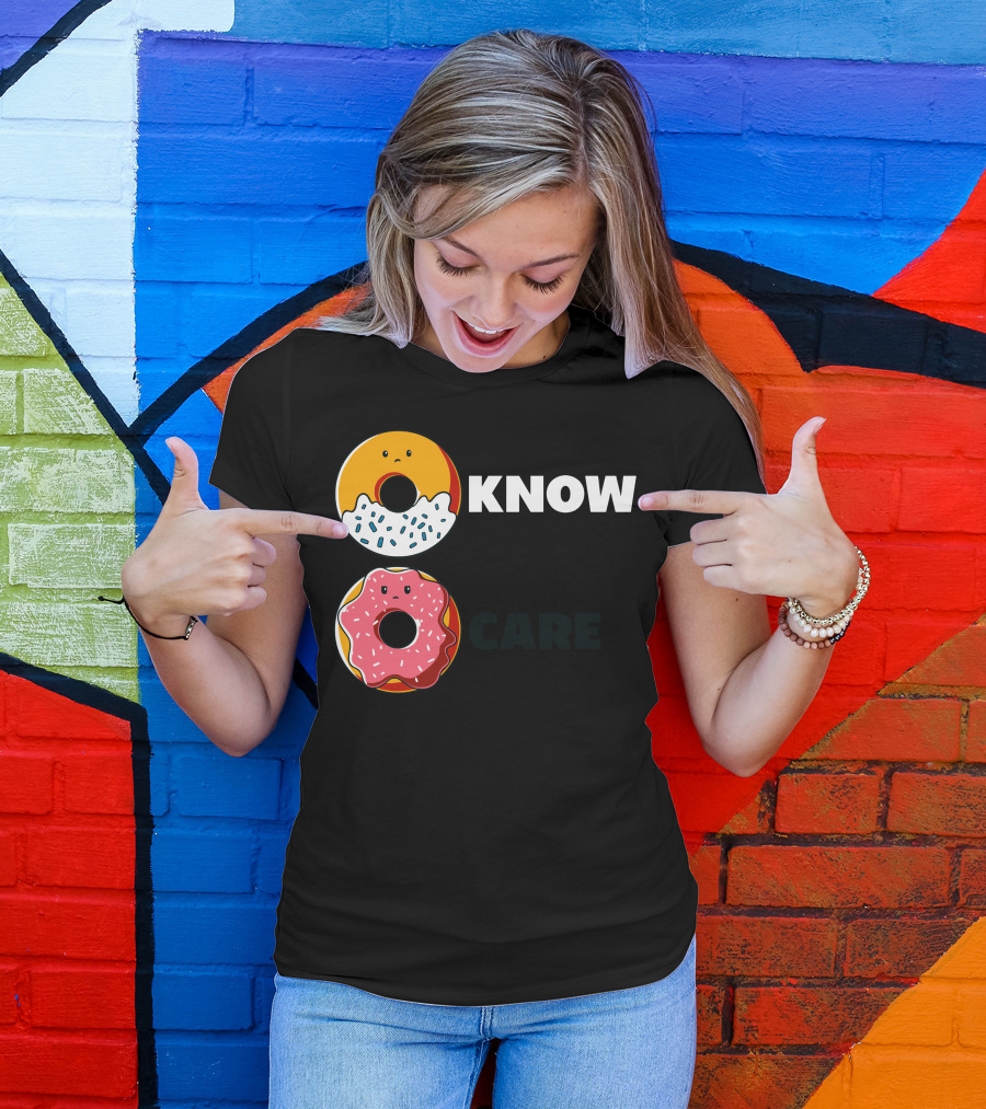 Know Care Donut Faces Sprinkles And Icing T-Shirt