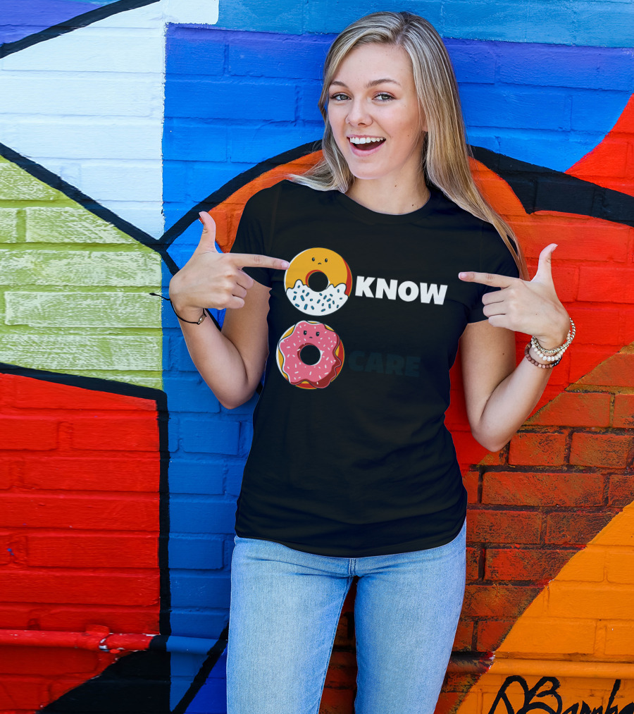 Know Care Donut Faces Sprinkles And Icing T-Shirt