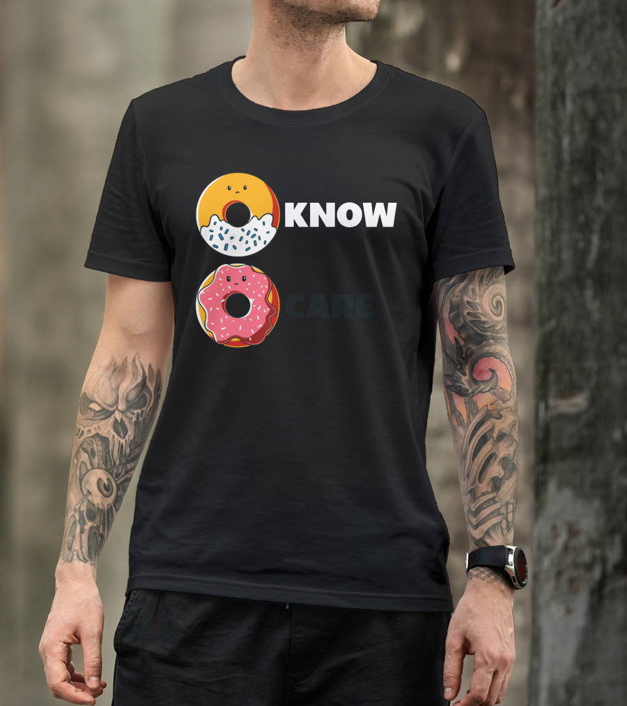 Know Care Donut Faces Sprinkles And Icing T-Shirt