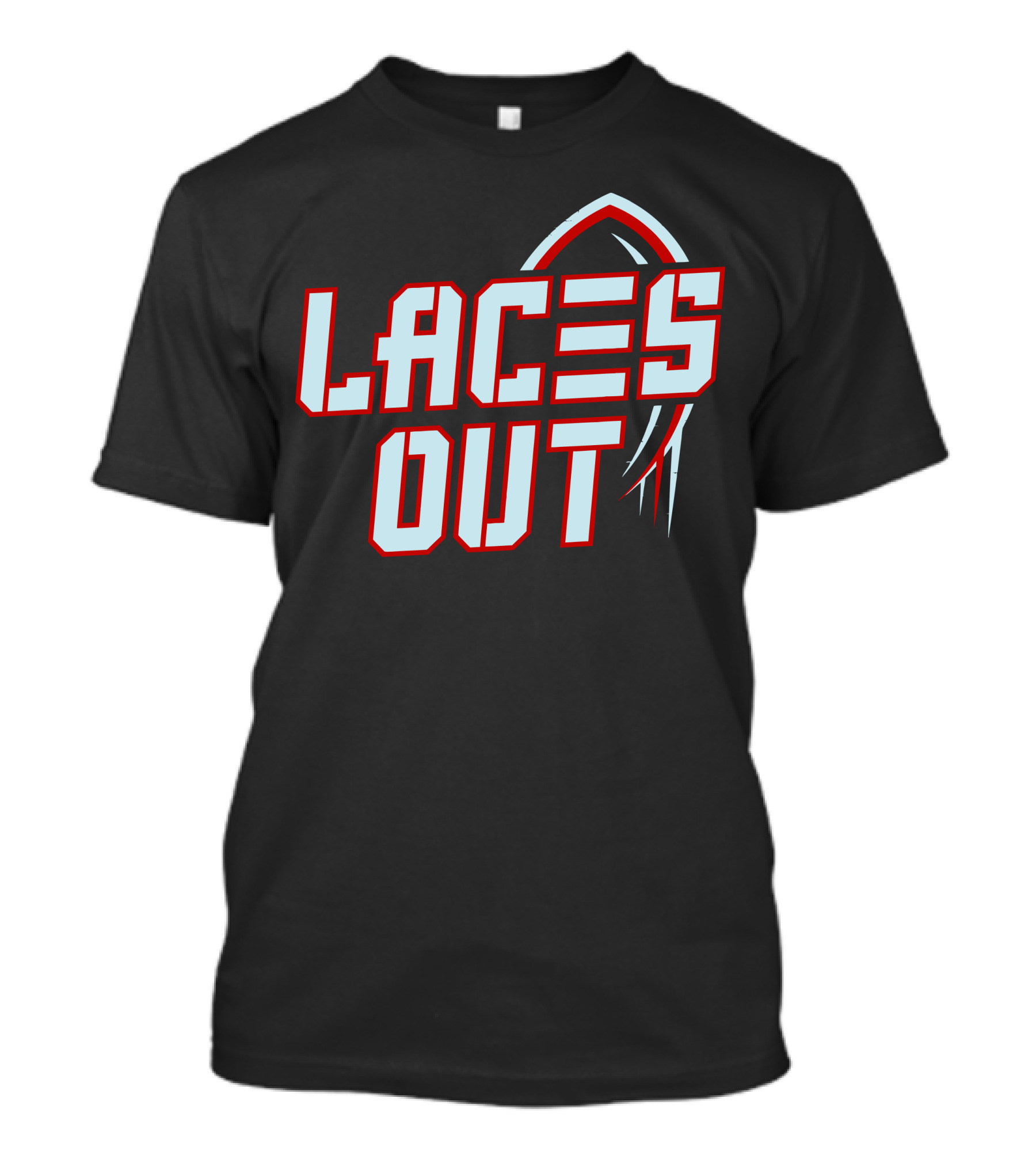 Laces Out Football Reference With Goal Post T-Shirt