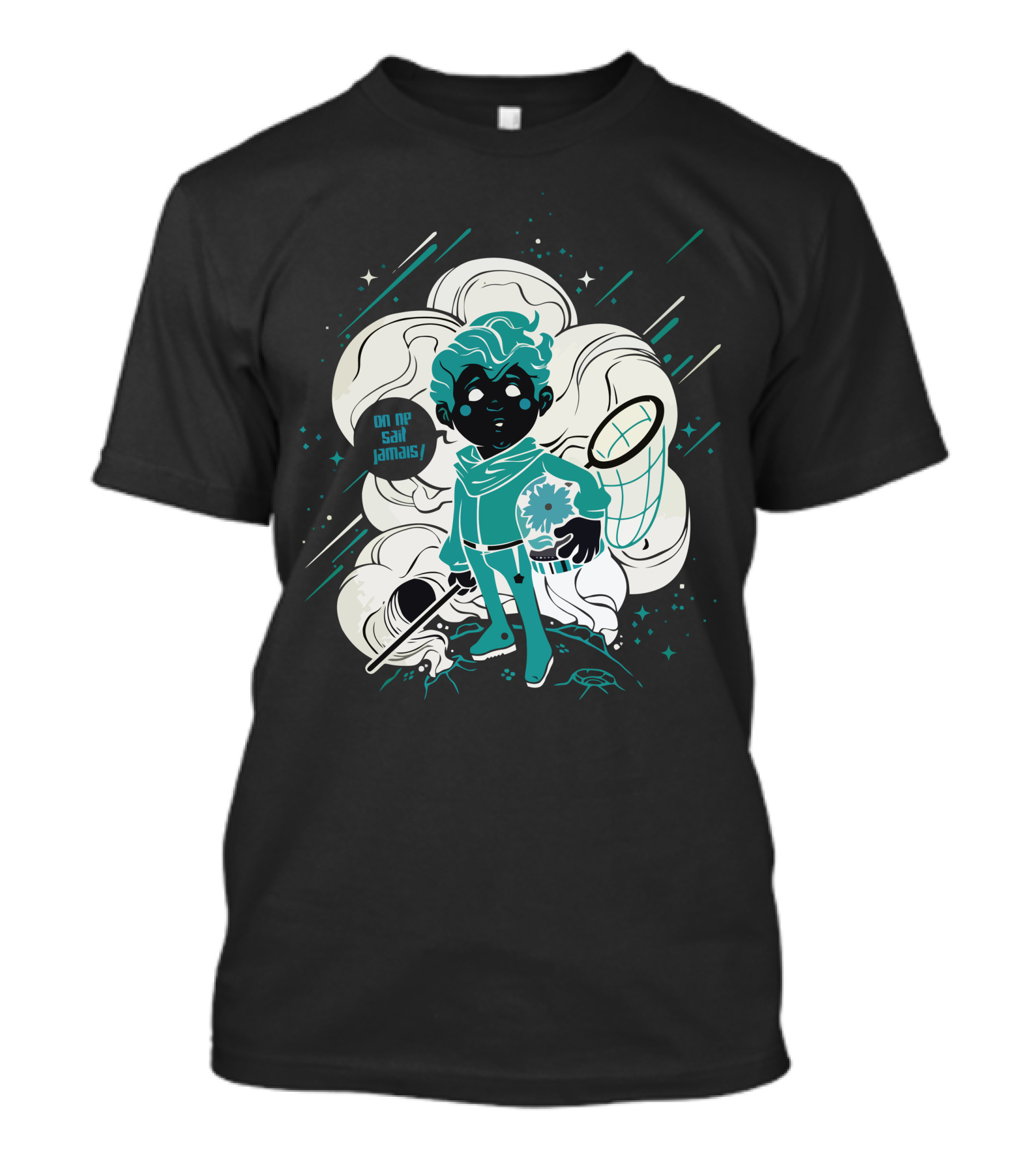 Le Petit Prince On Ne Sait Jamais Starry Adventure With Net And Planet T-Shirt