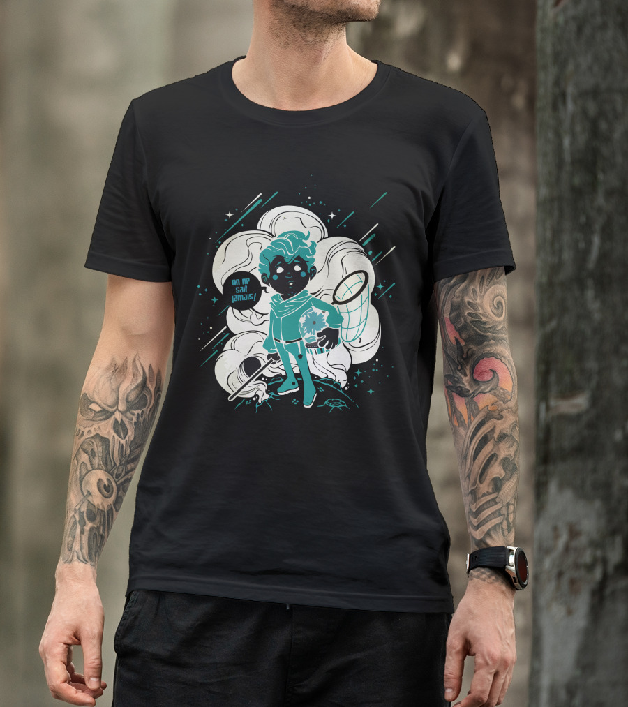 Le Petit Prince On Ne Sait Jamais Starry Adventure With Net And Planet T-Shirt
