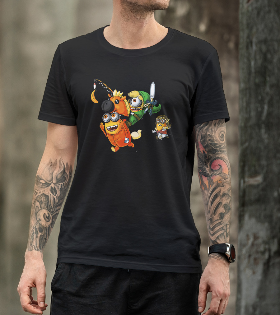 Legend Of Minion Adventure With Sword And Unicorn T-Shirt