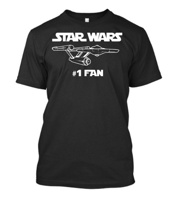 Star Wars #1 Fan Star Trek Mashup T-Shirt