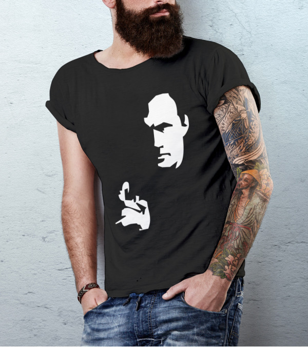 Steven Seagal High Quality Silhouette Iconic Pose T-Shirt