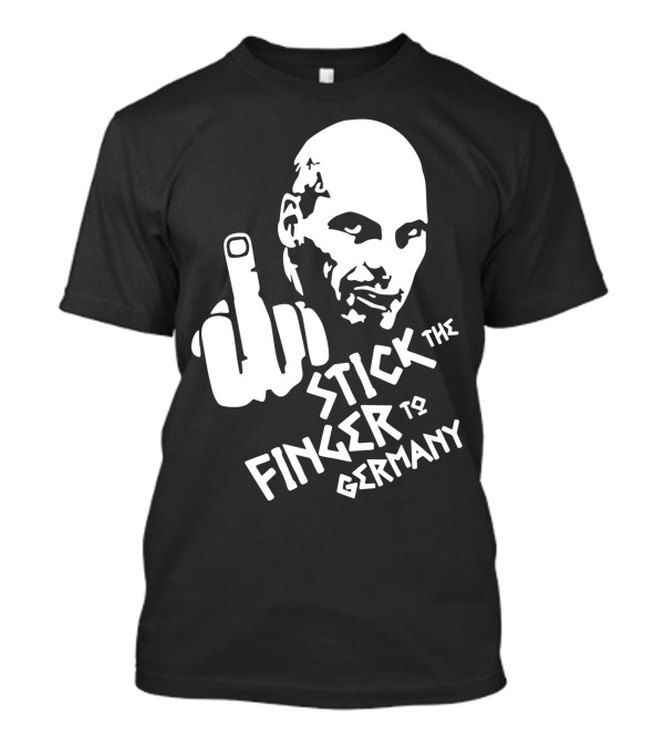 Stick The Finger To Germany Gesture Face T-Shirt
