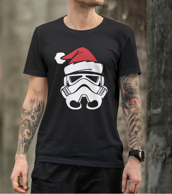 Stormtrooper Santa Funny Christmas Star Wars Holiday Mashup T-Shirt