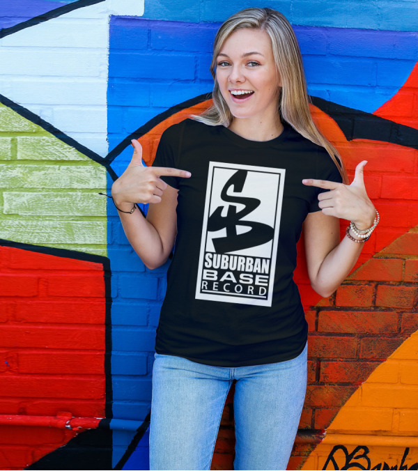 Suburban Base Records Logo Design SB T-Shirt